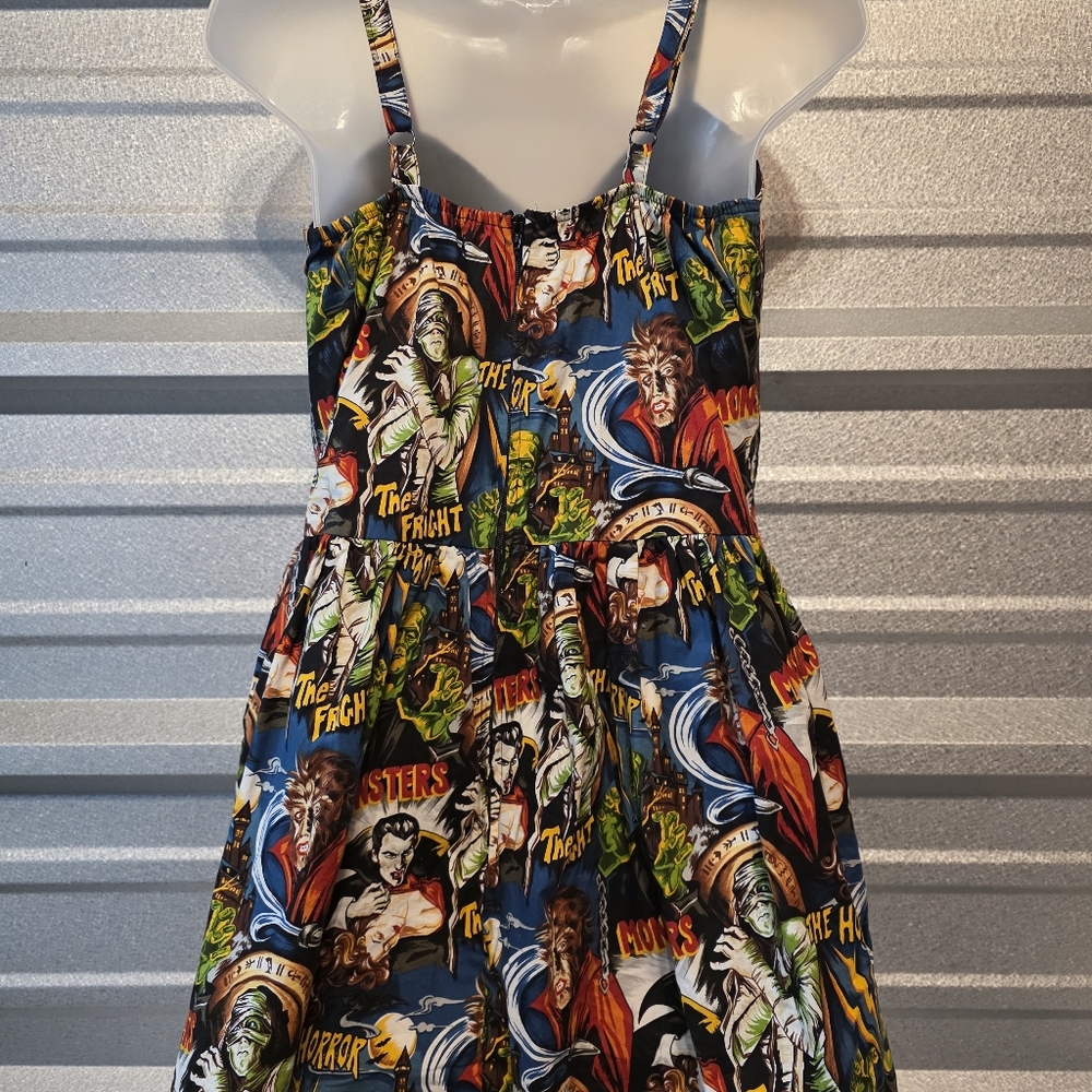 Hemet Monster Print Mini Dress - Picture 3 of 5